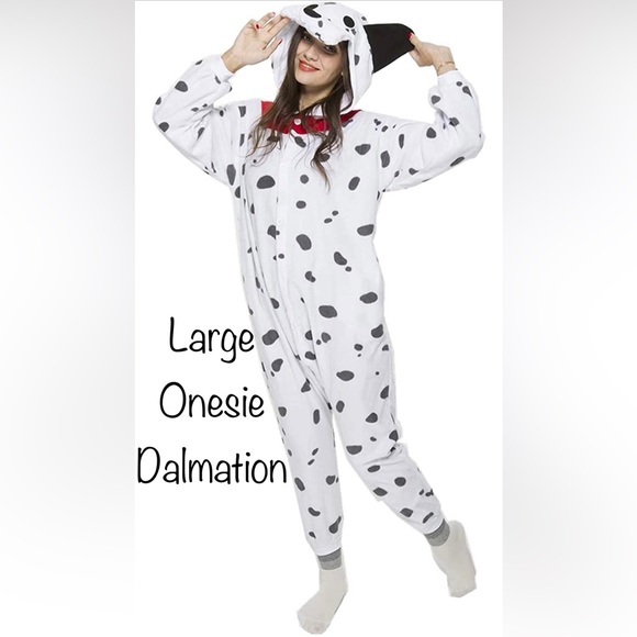 Large Onesie Dalmation pajamas - Picture 1 of 6